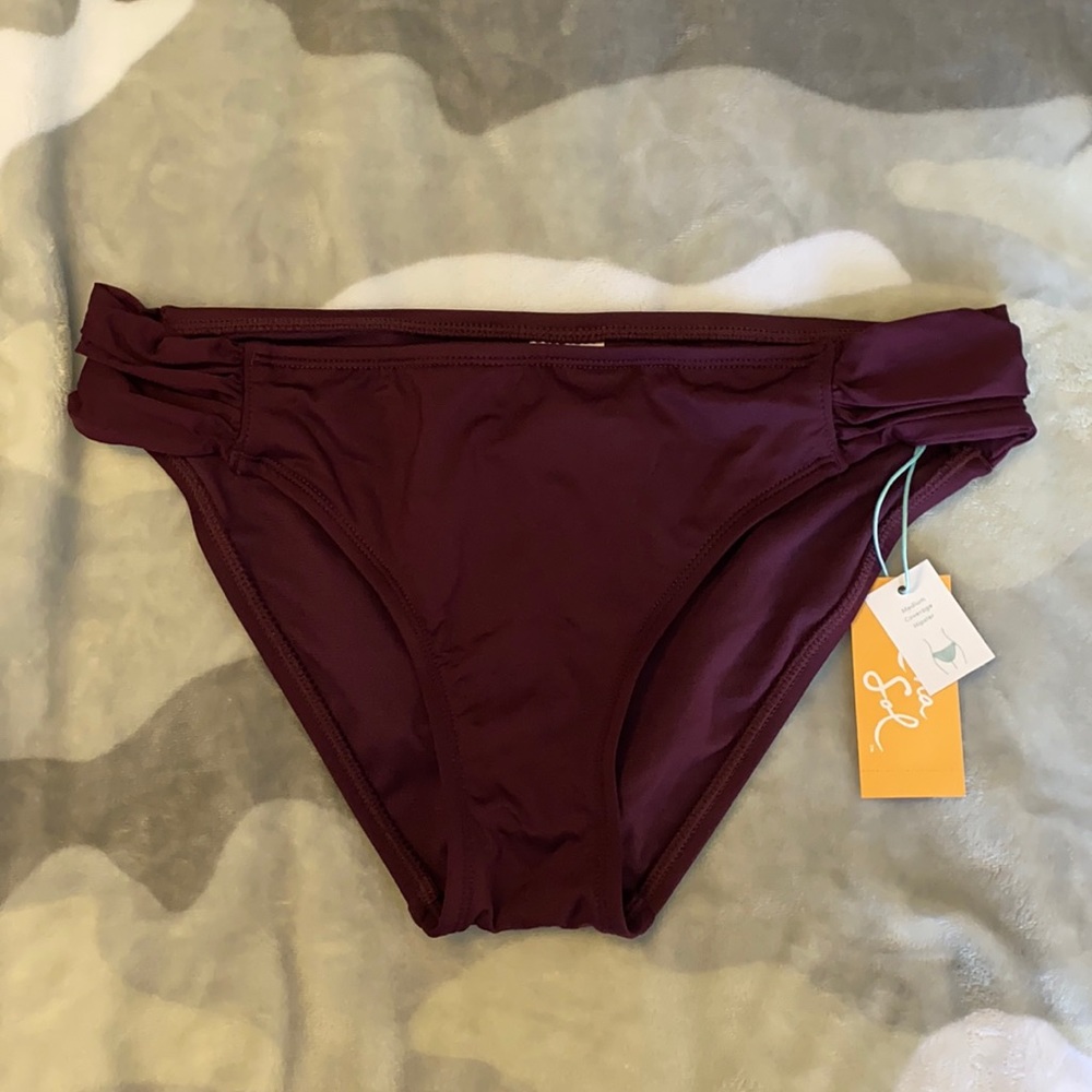 Purple Target Swim Bottoms